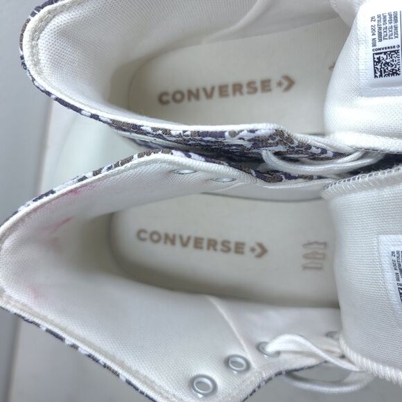 Converse All Star Lugged 2.0 High Platform Women Sz 8.5 Jacquard Sand Dune EUC - Picture 12 of 14